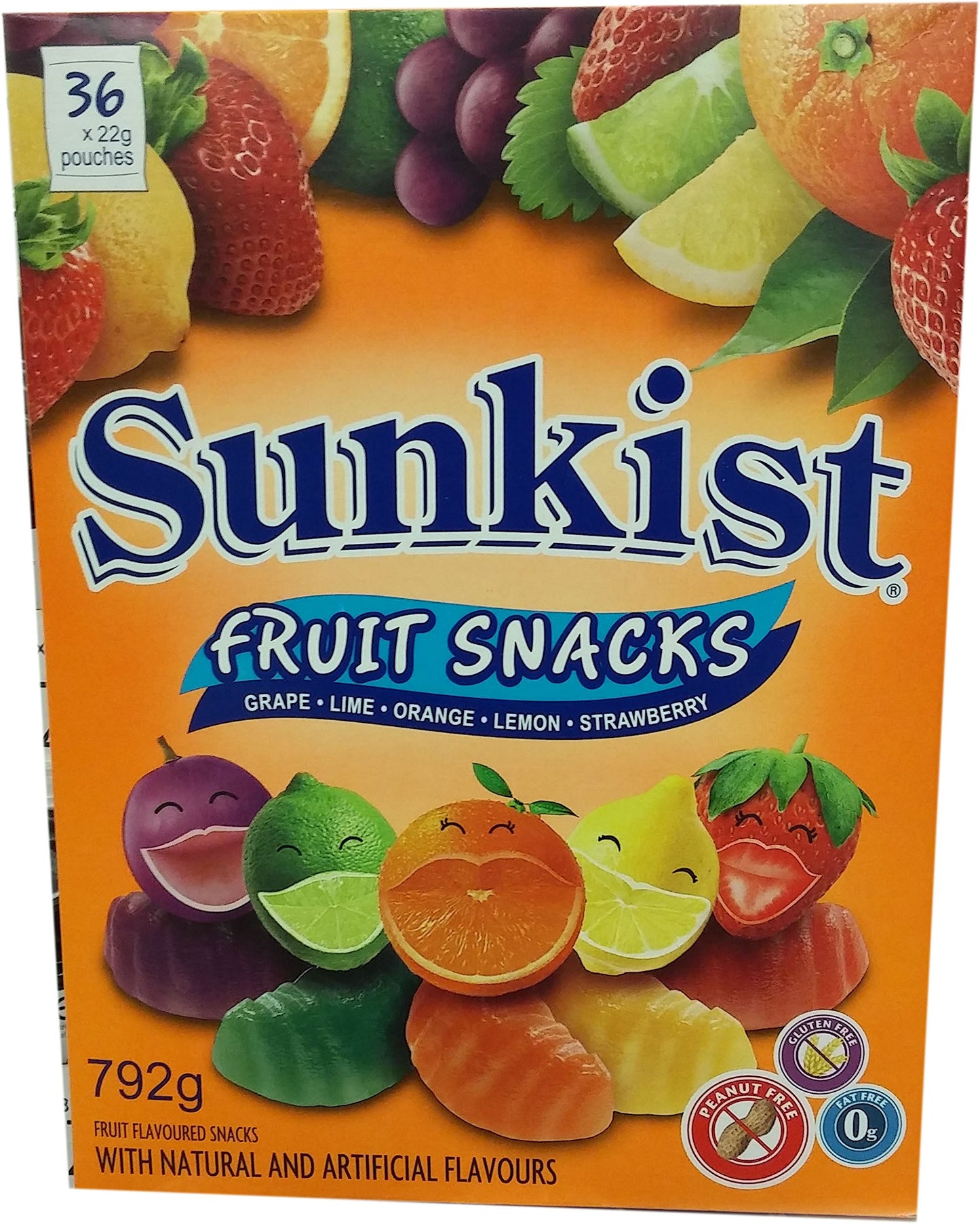 Sunkist Gluten Free Fruit Snacks Assorted Flavour (792g/28 oz) (Imported from Canada)
