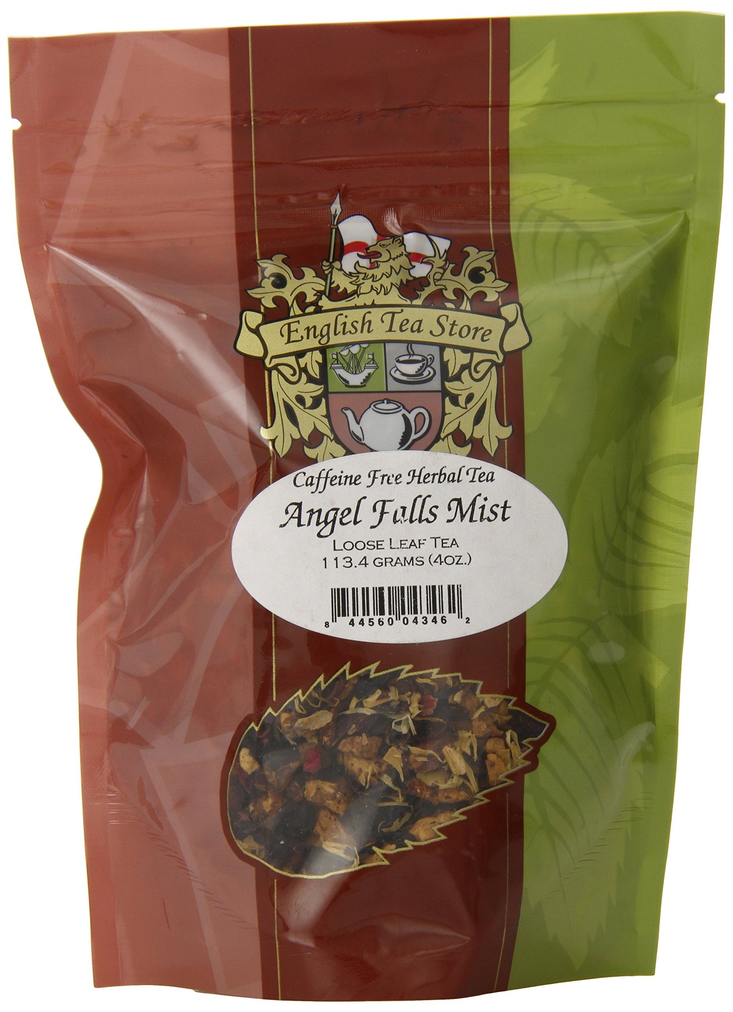English Tea Store Herbal Tea - Angel Falls Mist, Caffeine-Free, Strawberry Lemon, 4oz Pouch