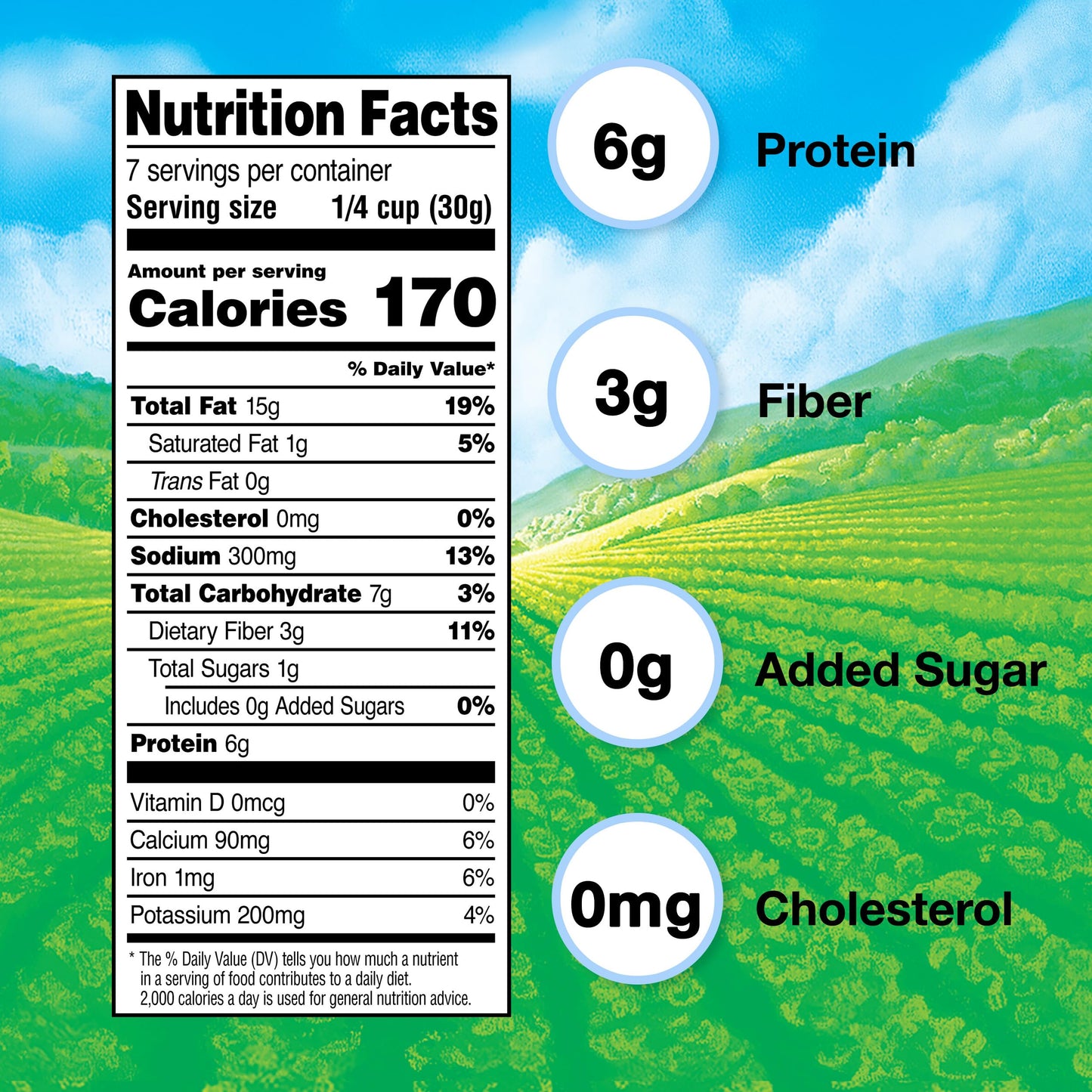 Hidden Valley Ranch Almonds 7oz/6ct