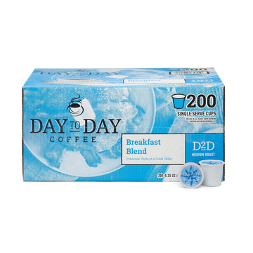 Day To Day Coffee Breakfast Blend Medium Roast K-Cup Pods 200 Count