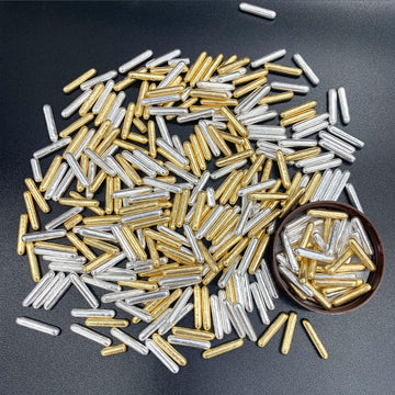 Weraru Gold Silver Pearl Sugar Sprinkles Candy Baking Cake Decorations Cupcake Toppers Cookie Decorating Celebrations Wedding Sh