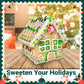 Sarah'S Candy Factory Gingerbread Cookie House Kit - 2 Lbs - Easy To Decorate - Includes Everything Needed To Assemble And Decor