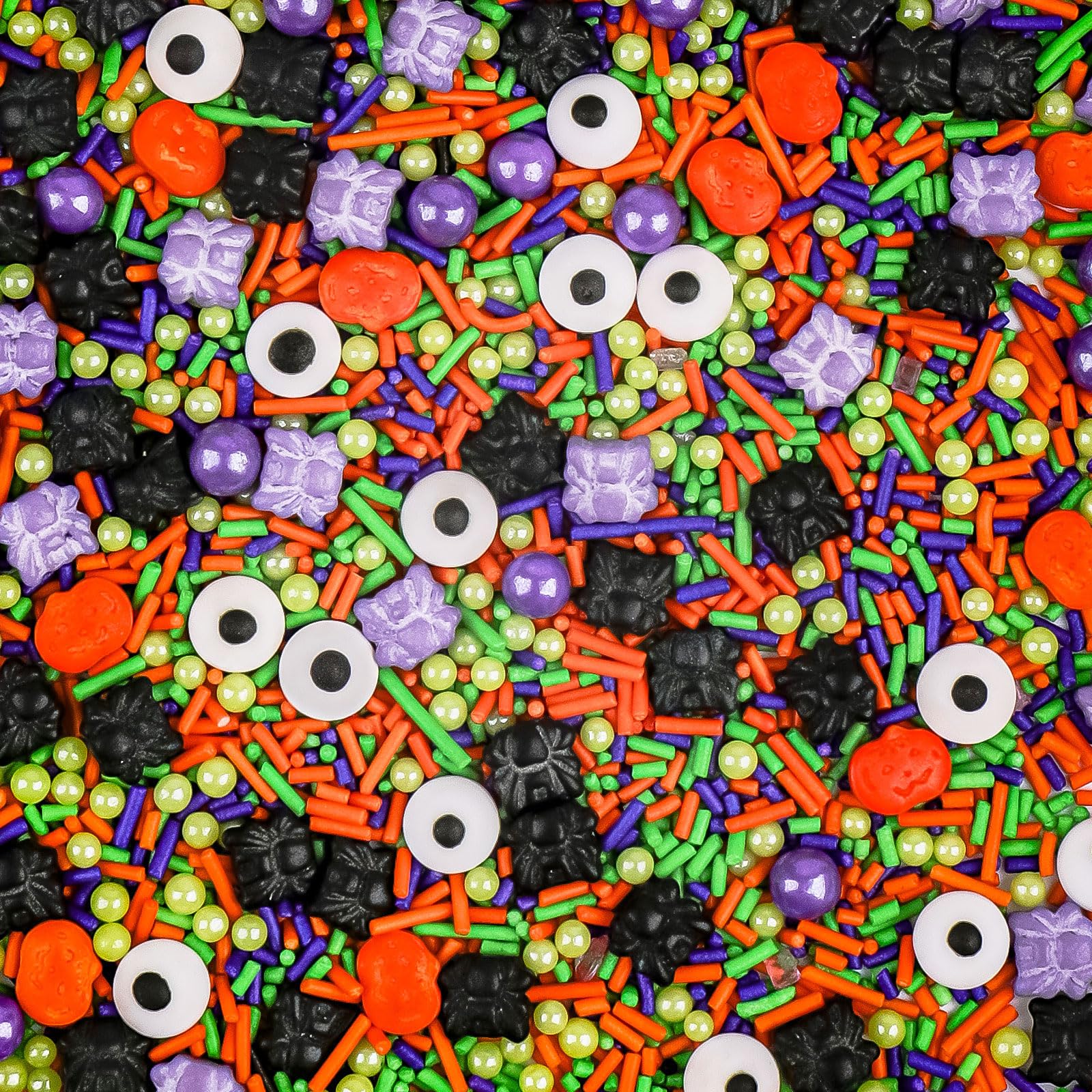 Halloween Sprinkles  Candy Eyes Pumpkin Spider Sprinkles  130G/4.6Oz Sprinkle Mix For Cake Decorating  Cookie Decorations  Cupcake Topper  Chocolate Desserts  Ice Cream Topping