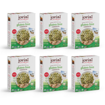 Jovial Whole Grain Brown Rice Caserecce Pasta - Pasta Caserecce, Caserecce Pasta, Whole Grain Pasta, Organic Pasta, Gluten Free, Dairy Free, Brown Rice Pasta, Made In Italy - 12 Oz, 6 Pack