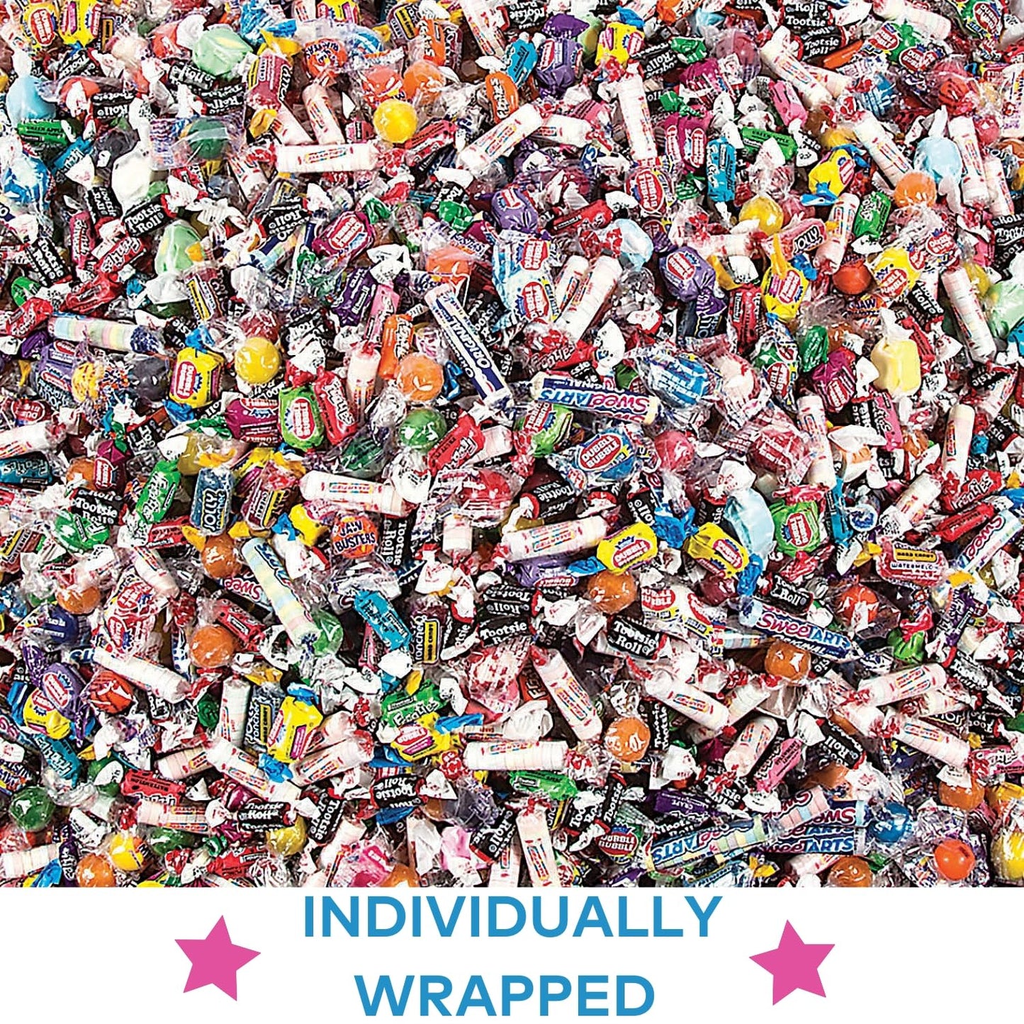 3000 Pieces, 30 Lbs, Bulk Candy Individually Wrapped For Parades, Pinata Candy Variety Pack, Carnival, Office Candy Mix, Candy B