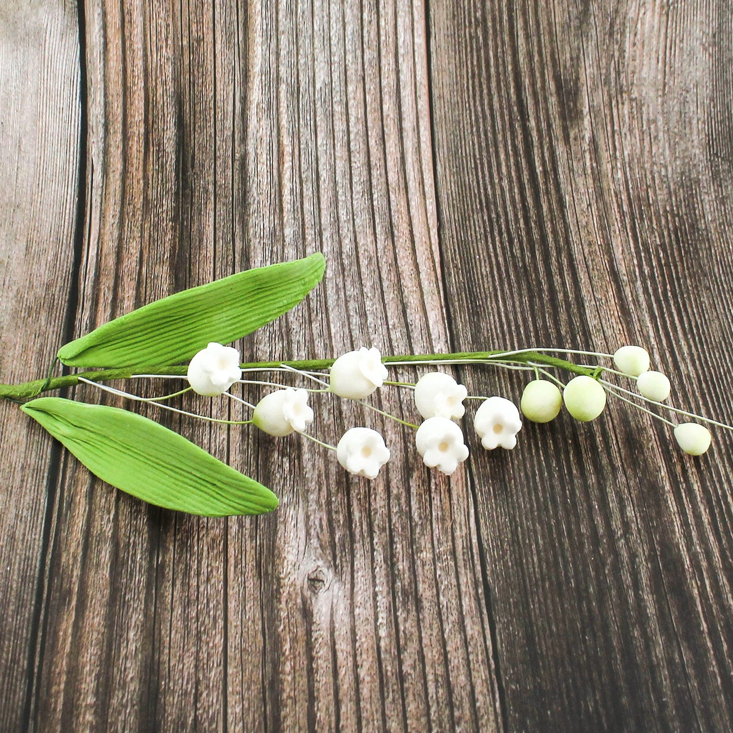 Global Sugar Art Lily Of The Valley Sugar Cake Flowers Spray White, 4 Count By Chef Alan Tetreault