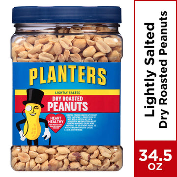Planters Lightly Salted Dry Roasted Peanuts (34.5 oz Jars)