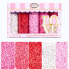 Confect Pink, Red, Blush Pink & White Jimmies Sprinkles Mix - Edible Baking Decorations for Cakes, Cupcakes, Cookies - Celebrati