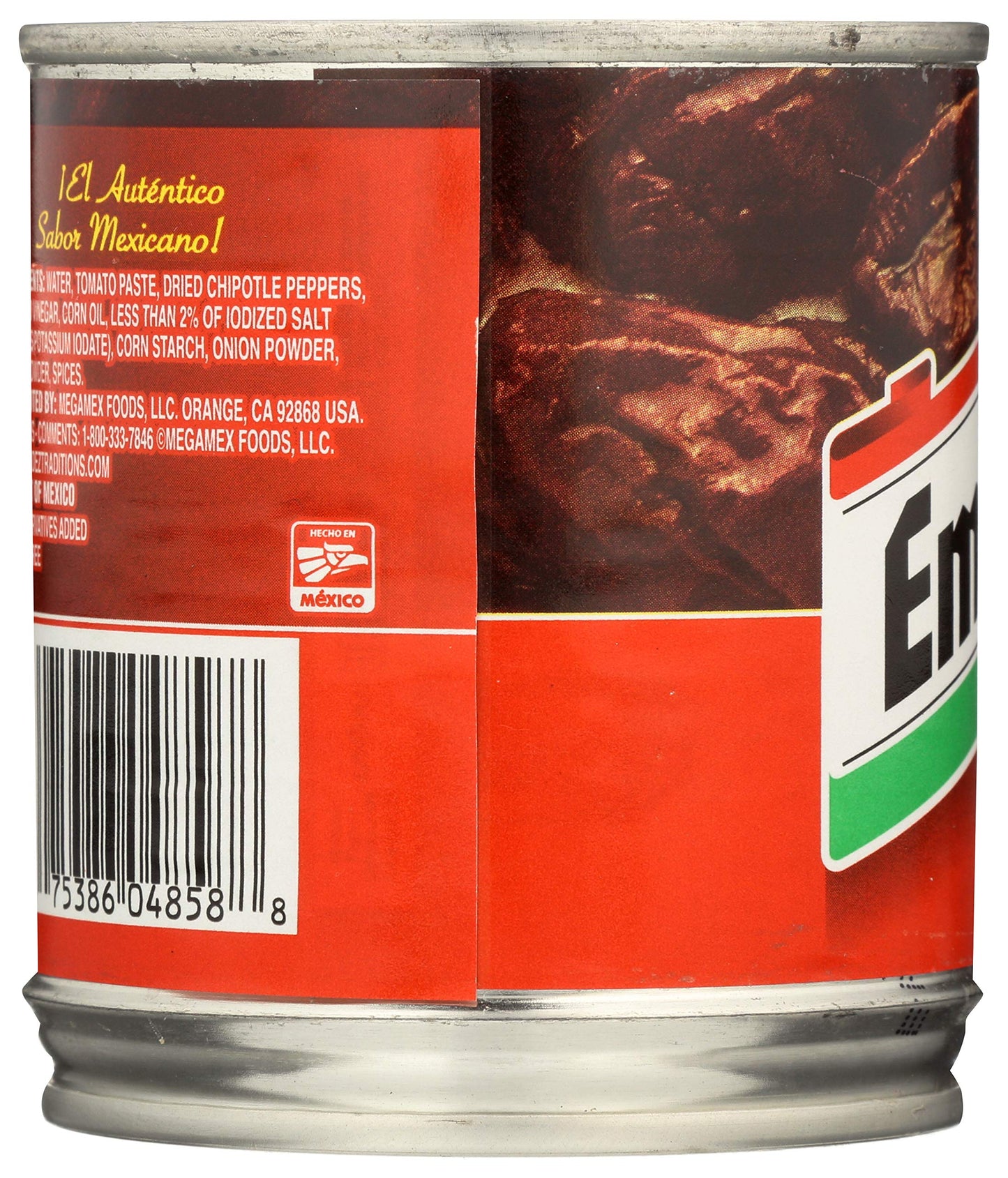 Embasa Chipotle Peppers in Adobo Sauce, 7 Oz, Pack of 1, Model 00014112