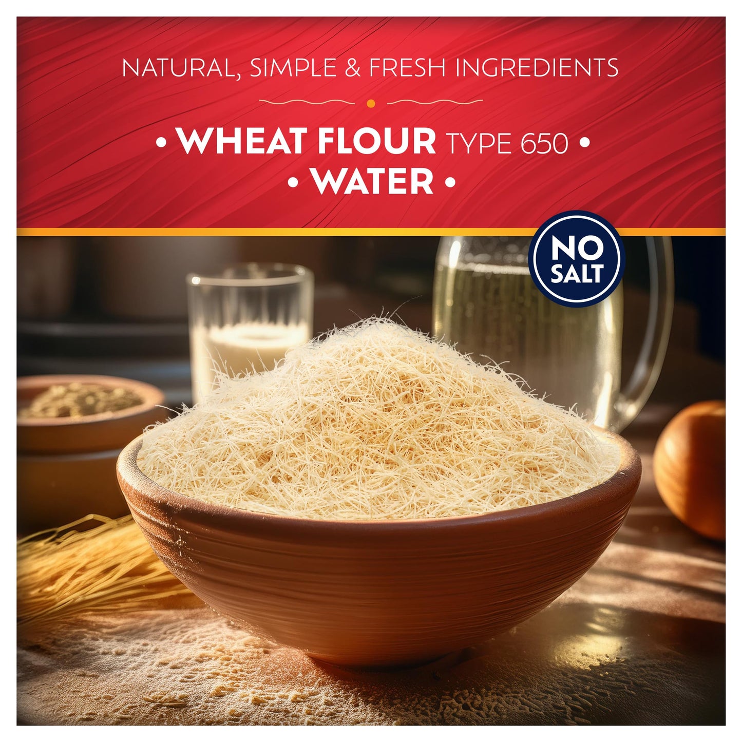 Eastanbul Dried & Chopped Kataifi Shredded Fillo Dough, 6oz (170g) - Ideal for Kunafa and Knafeh Recipes