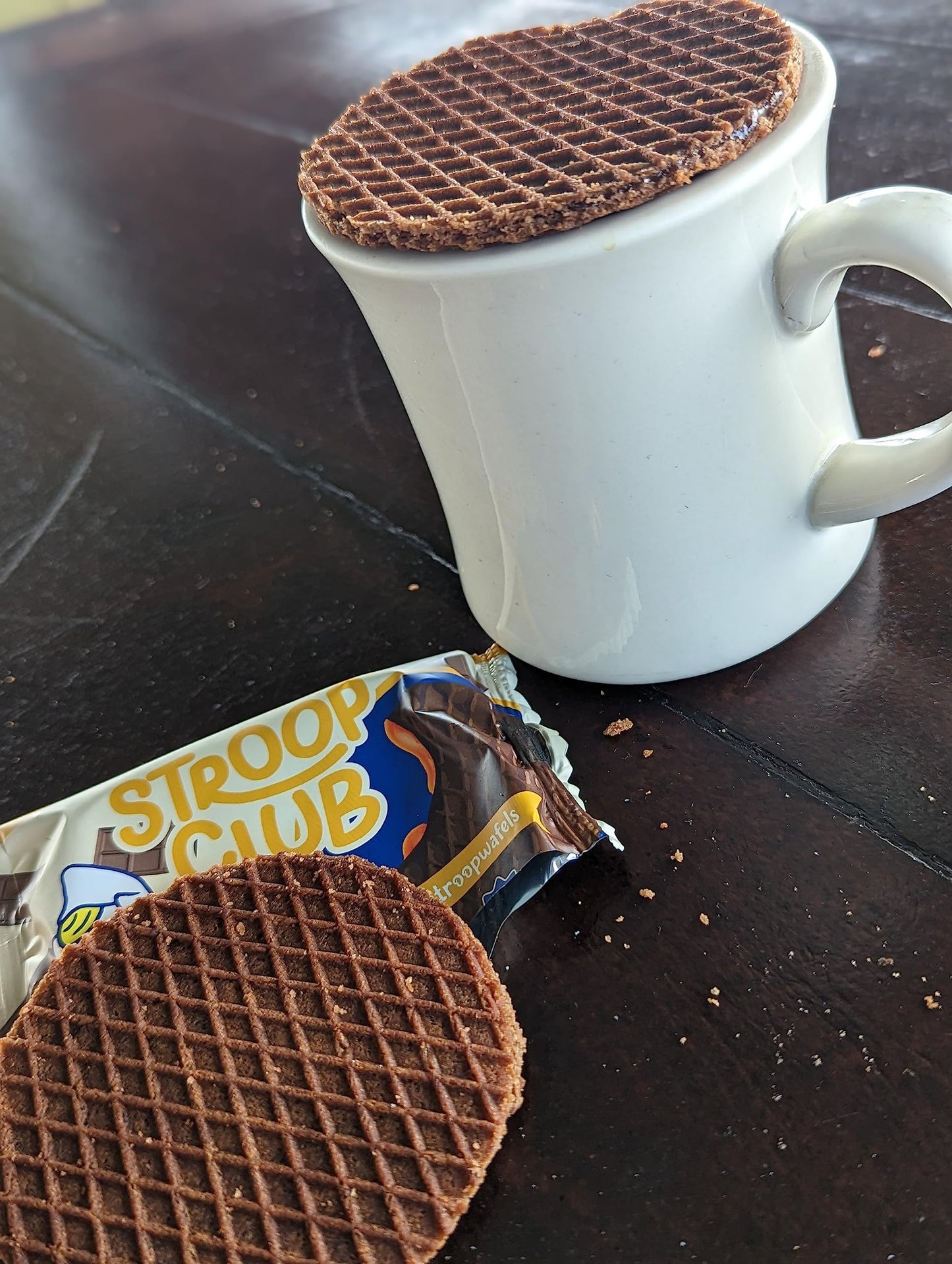 Stroop Club Chocolate Caramel Delights Cookies  Organic Waffles And Plant Based  Vegan Healthy Snacks Stroopwafels - 6 X Pack Of