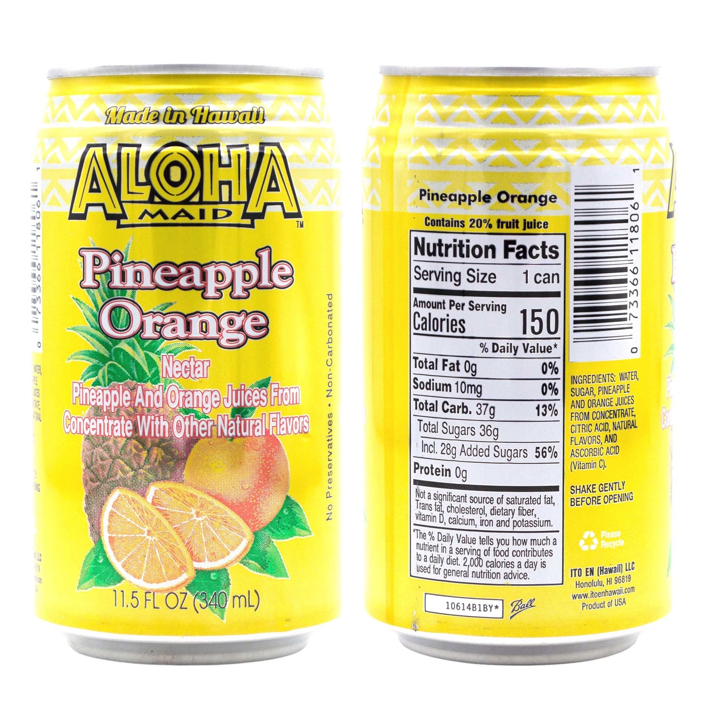 Aloha Maid Drinks, Variety, All Flavors, 1 Can per Flavor, Total 10 Cans