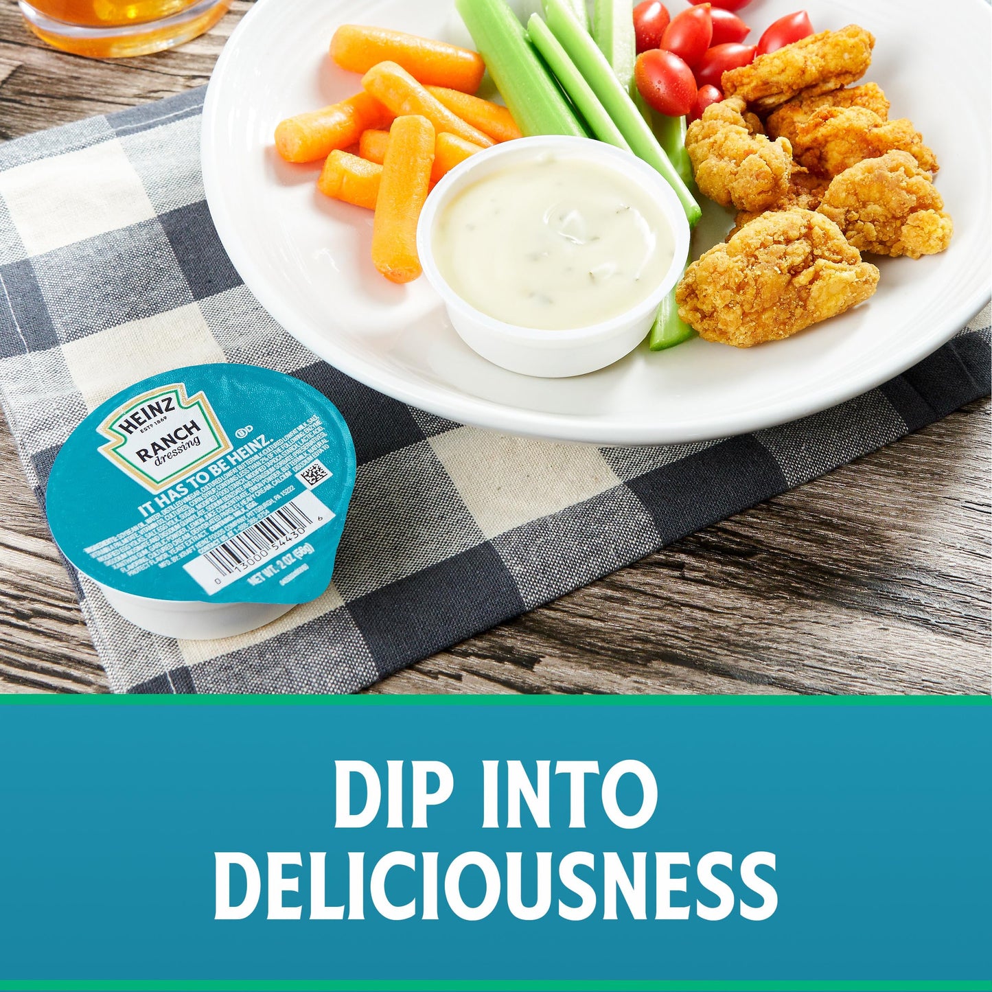 Heinz Ranch Dressing Single Serve Packet (2 Oz Packets, Pack Of 60)