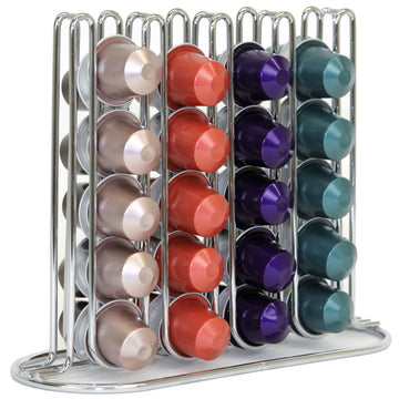 Slim And Sleek Coffee Pod Holder Compatible With Nespresso Original Organizer For 40 Coffee Pods