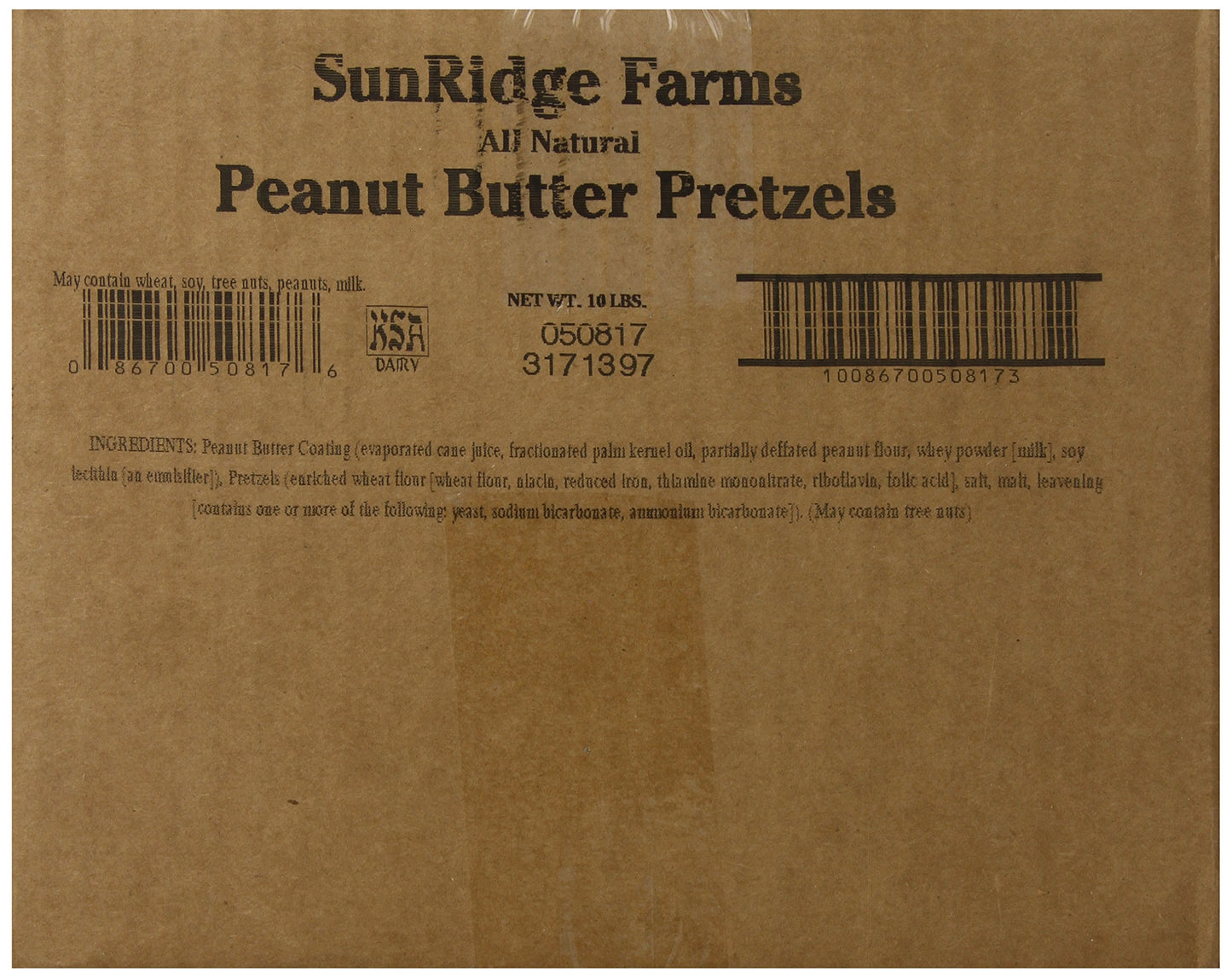Sunridge Farms Peanut Butter Pretzels (1X10Lb)