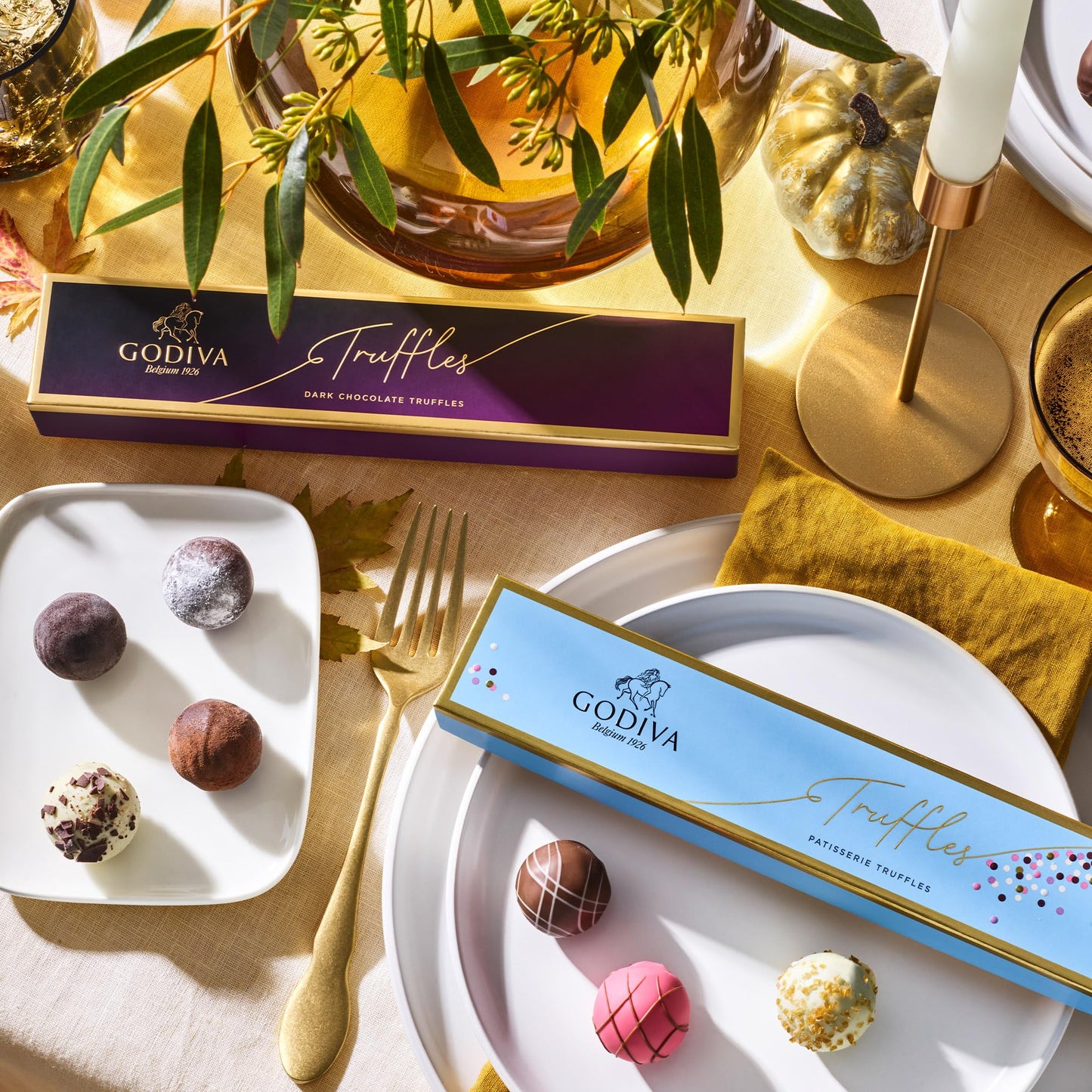 Godiva Chocolatier Assorted Chocolate Truffle Gift Box, 6 Pieces, Gourmet Candy for Birthdays, Anniversaries, Thank You Gifts