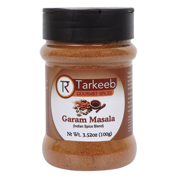 Tarkeeb Garam Masala Indian 15-Spice Blend 3.52 Oz (100G) Shaker Top Pet Jar ~ All Natural | Vegan | No Colors | Gluten Free | N