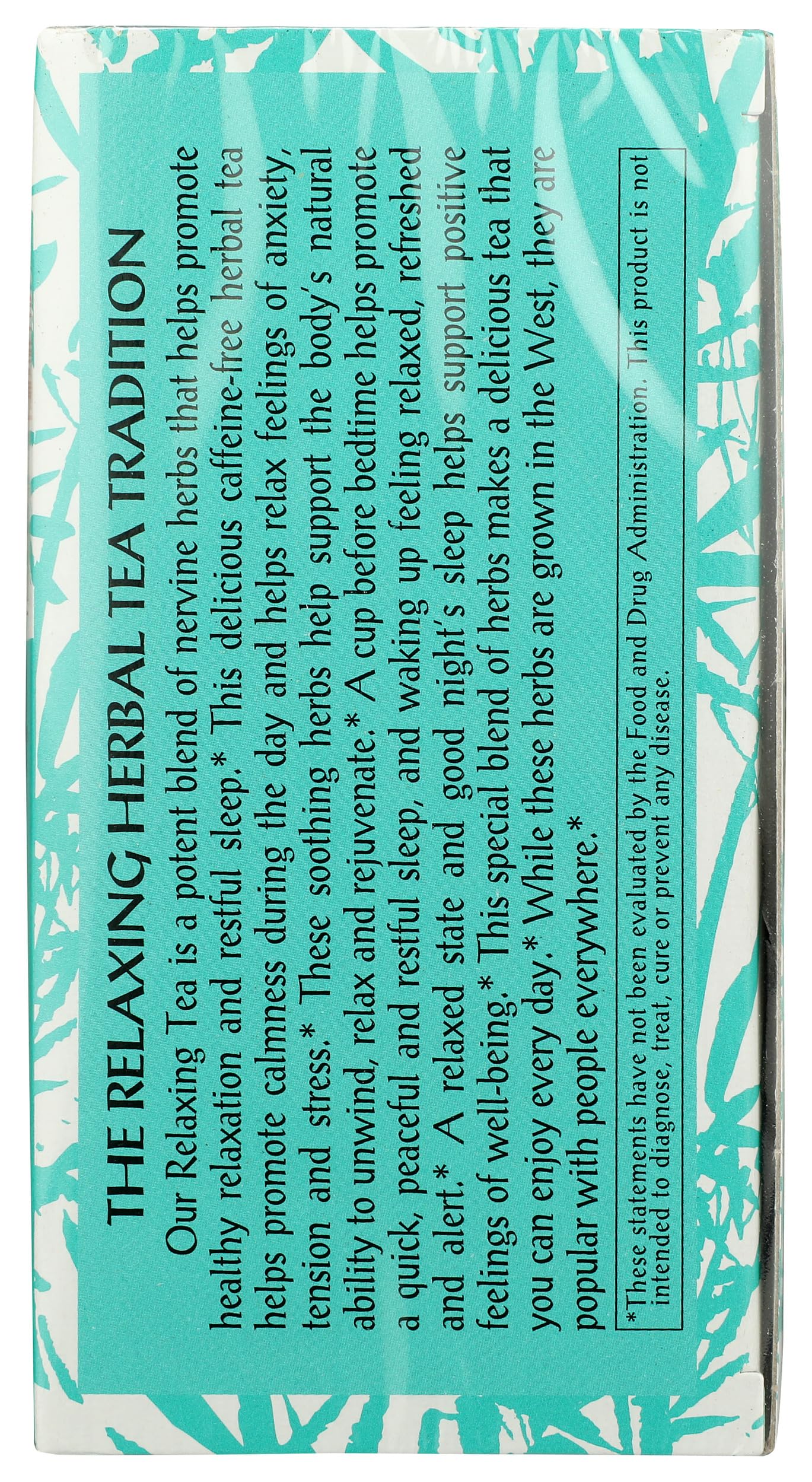 Chinese Medicinal Tea-Relaxing Herbal Tea Triple Leaf Tea 20 Bag