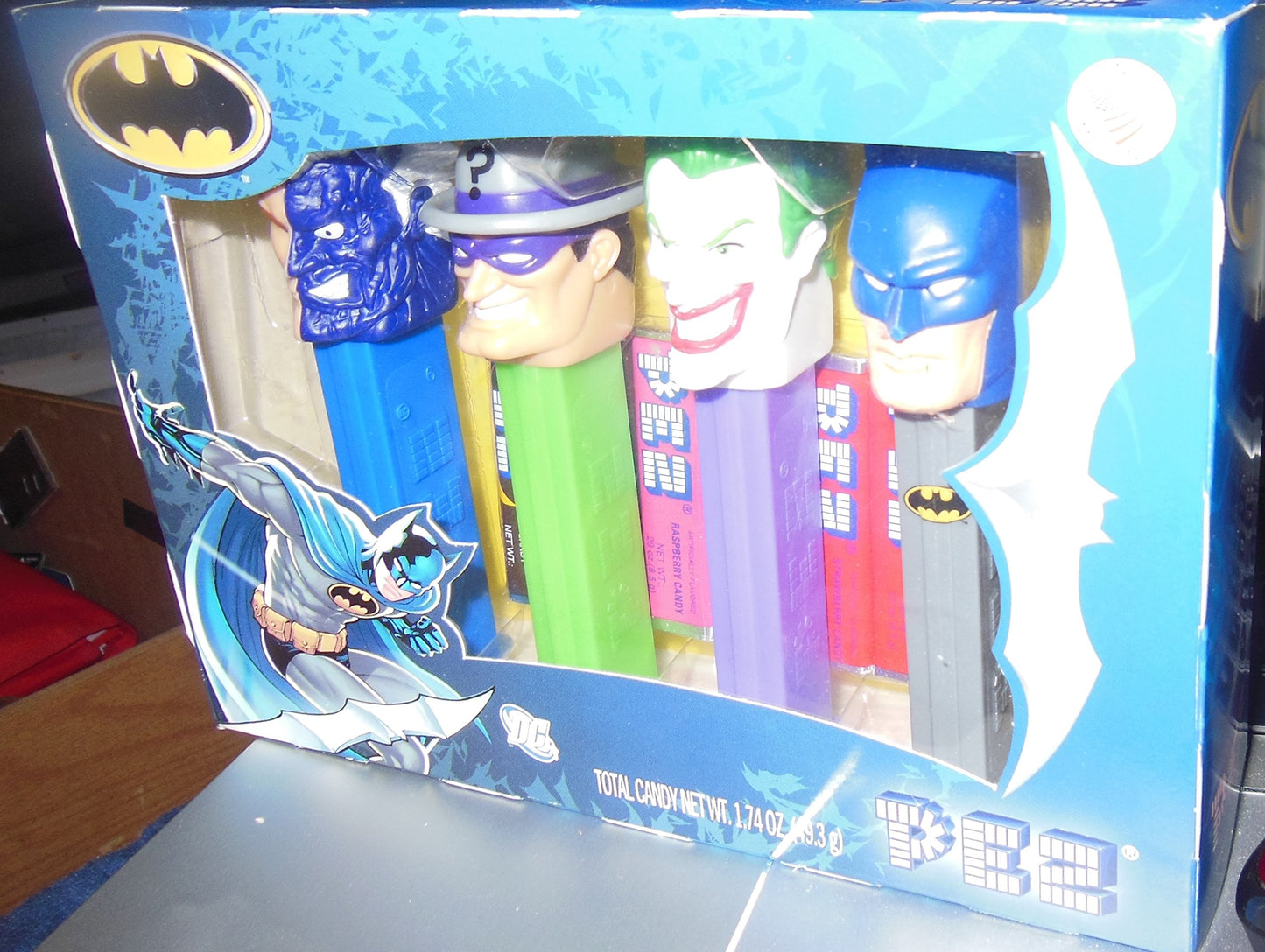 Pez Batman Collectors Set With Batman, Joker, Riddler, And Two-Face Candy Dispensers