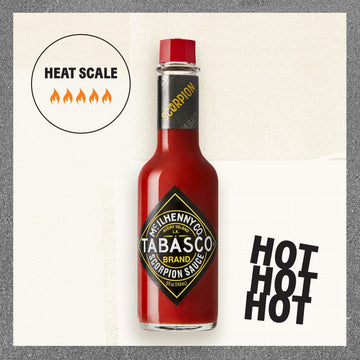TABASCO Brand Scorpion Sauce, Fiery & Intense Hot Sauce, Bulk Plastic Jug, Bold & Hot, Scorpion Pepper, Guava & Pineapple Blend,