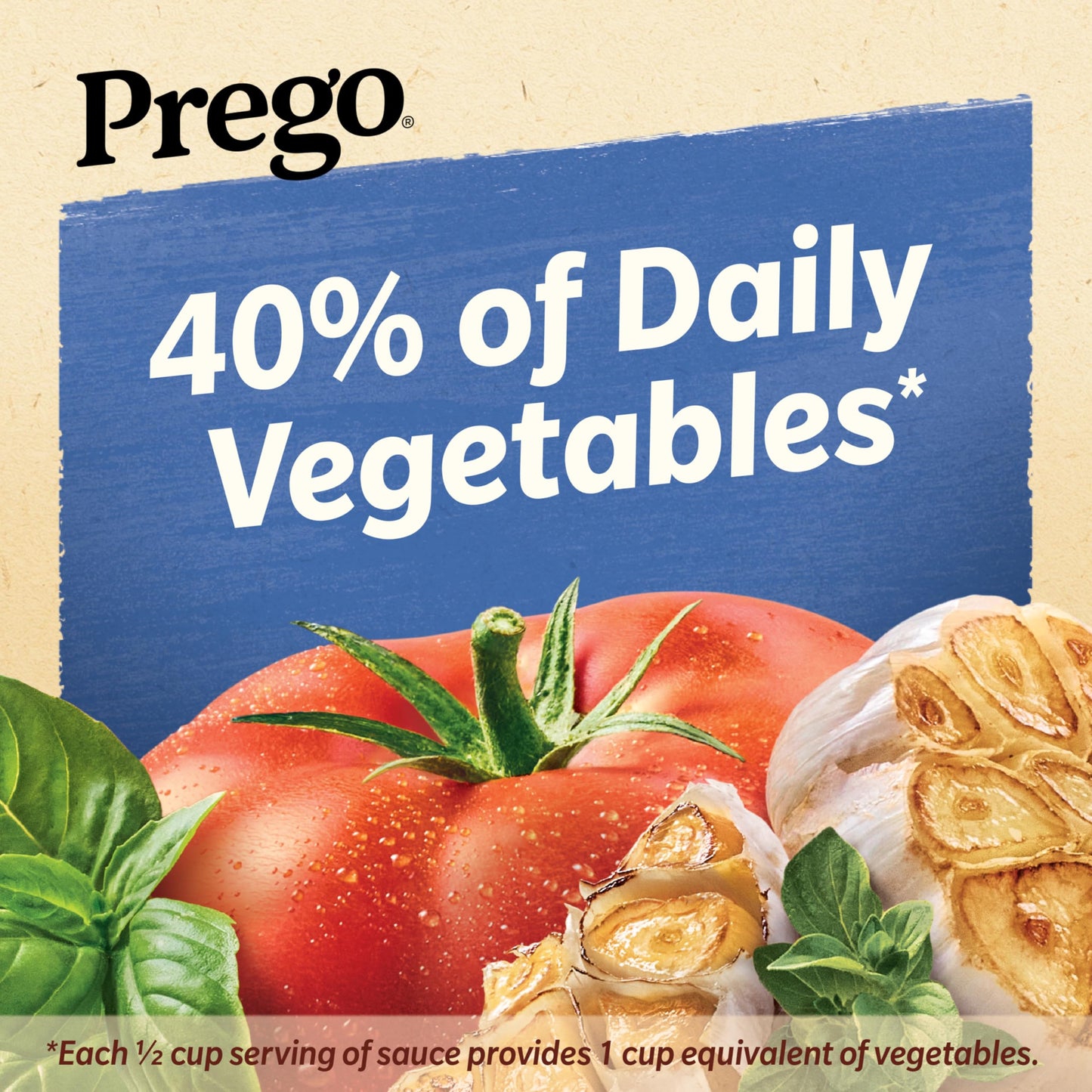Prego Chunky Roasted Garlic And Herb Pasta Sauce, 23.75 Oz Jar