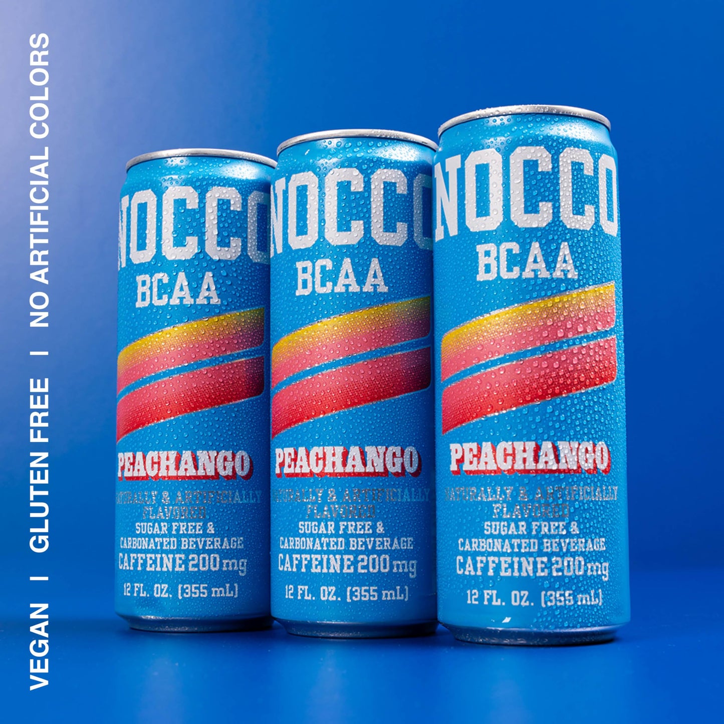 NOCCO BCAA Energy Drink - Sugar Free, Carbonated, Low Calorie - 12 Fl Oz (Pack of 12) - 200mg Caffeine, BCAAs, Vitamins B