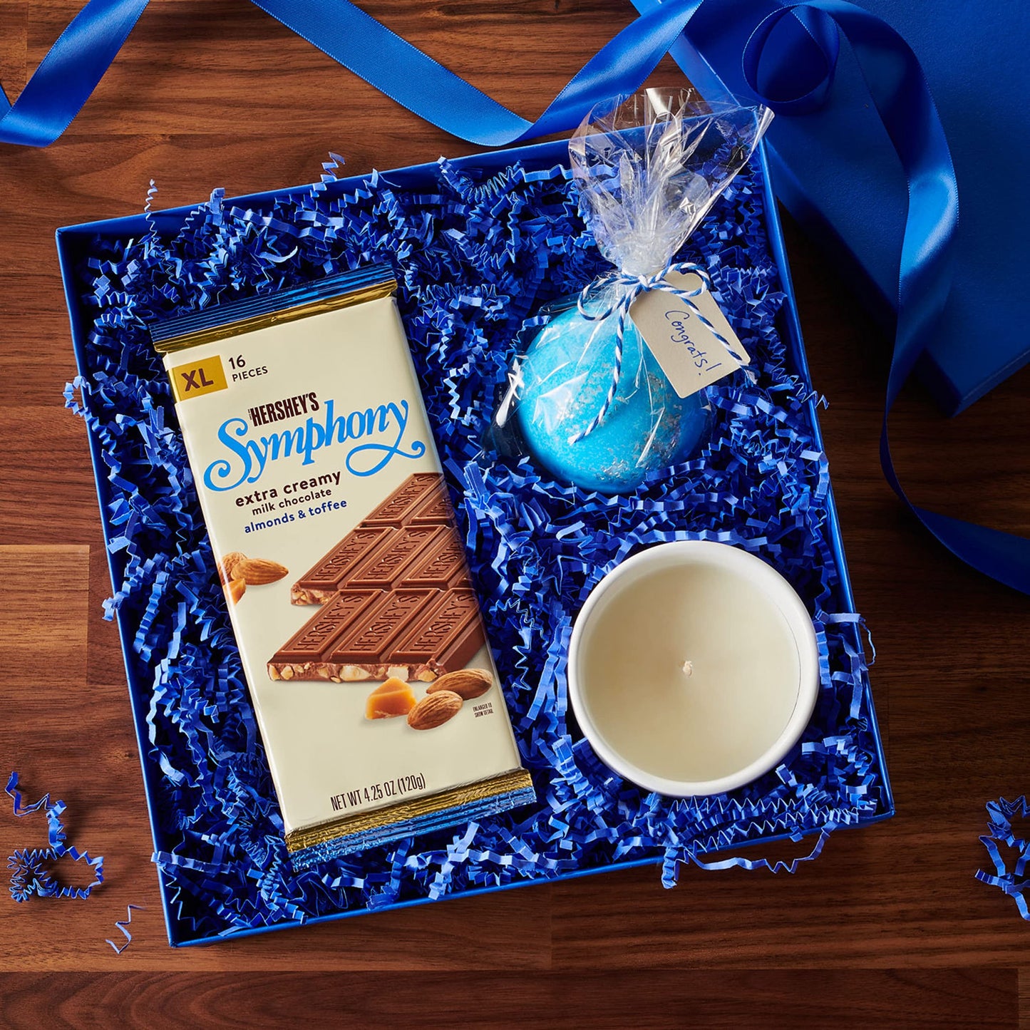 HERSHEYS SYMPHONY Milk Chocolate  Almonds and Toffee XL  Candy Bar  4.25 oz (16 Pieces)