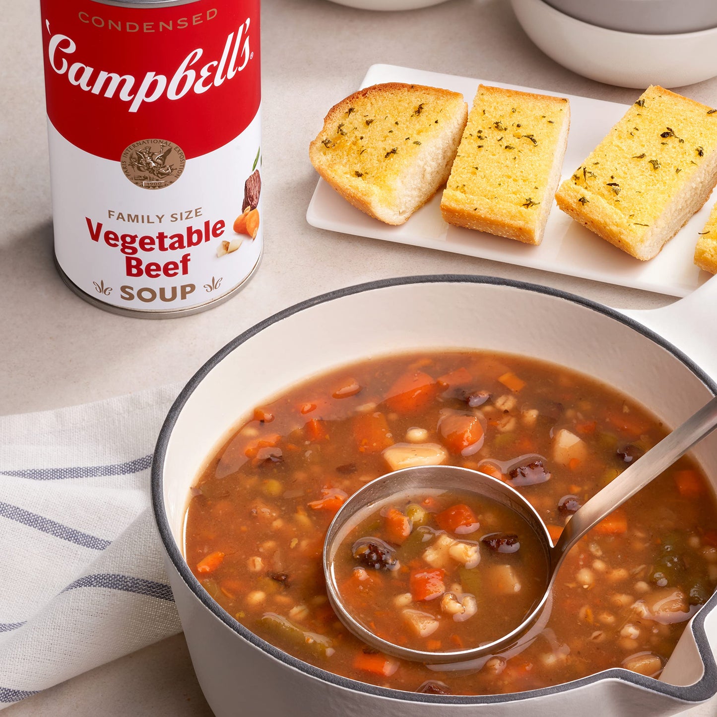 Campbell'S Condensed Vegetable Beef Soup, 23 Oz Can (12 Pack)