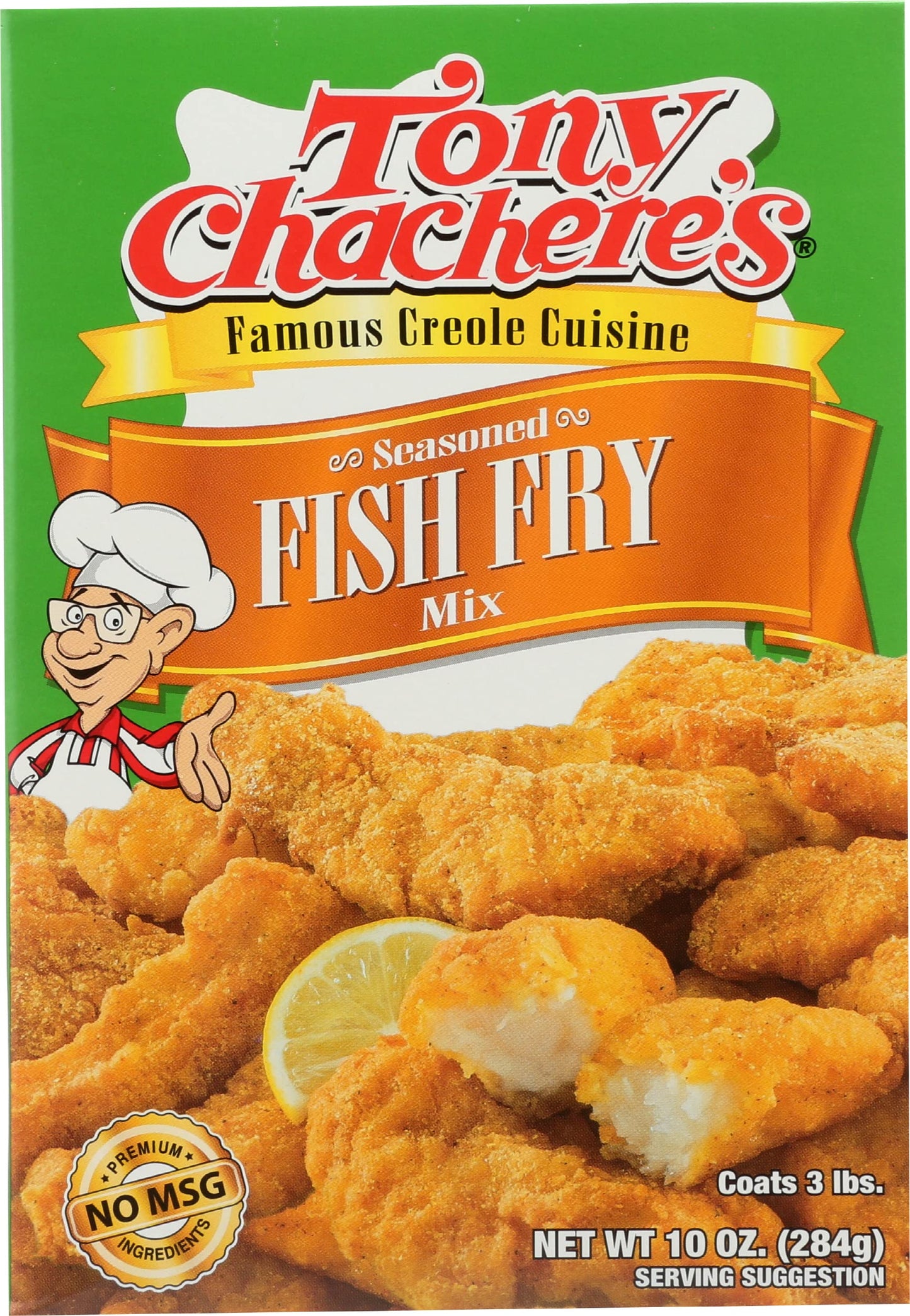Tony Chachere'S Seasoned Fish Fry Mix, 10-Ounce Boxes (Pack Of 12)
