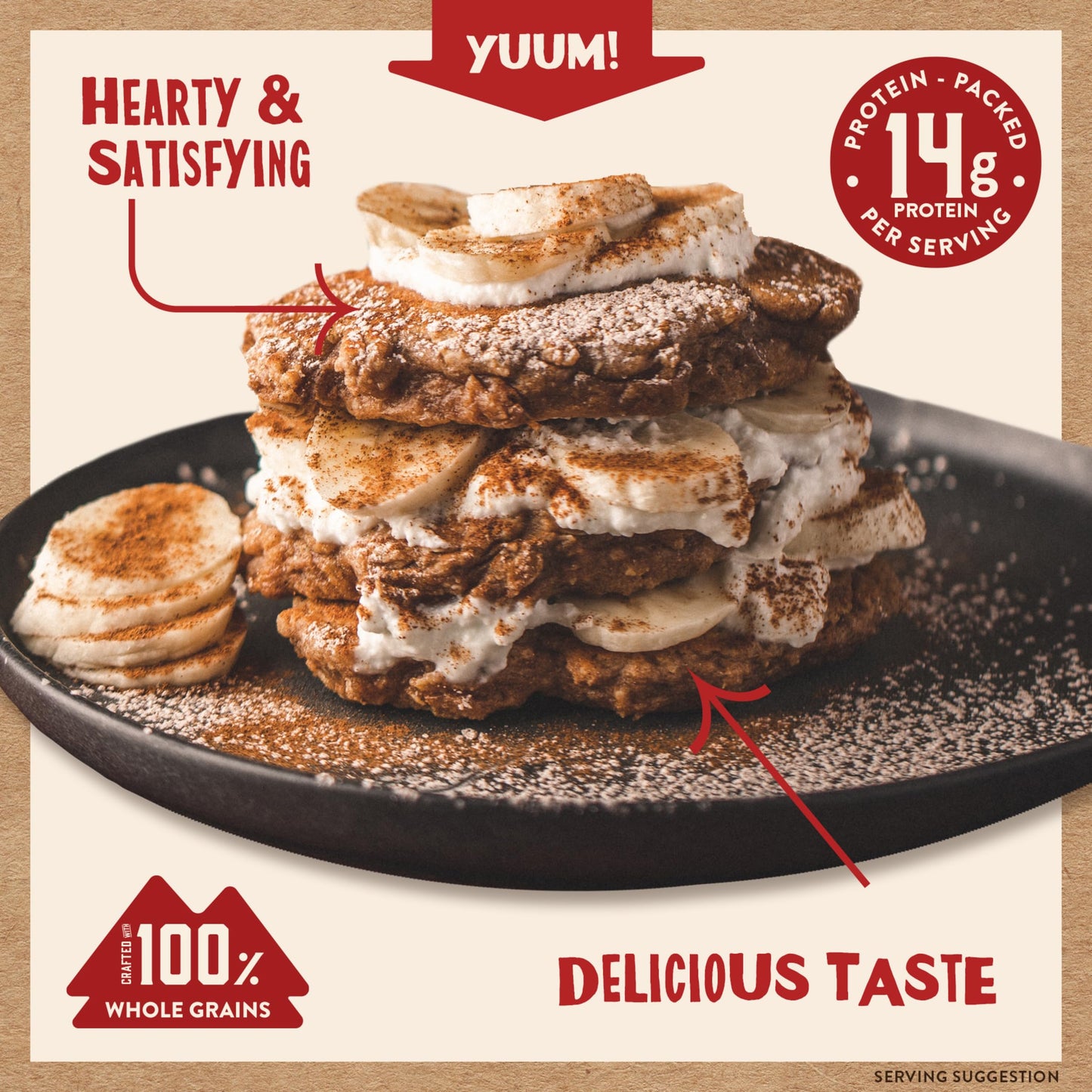 Kodiak Cakes Protein Pancake Power Cakes, Flapjack And Waffle Mix, Cinnamon Oat, 20 Ounce (Pack Of 6) (10705599012683)