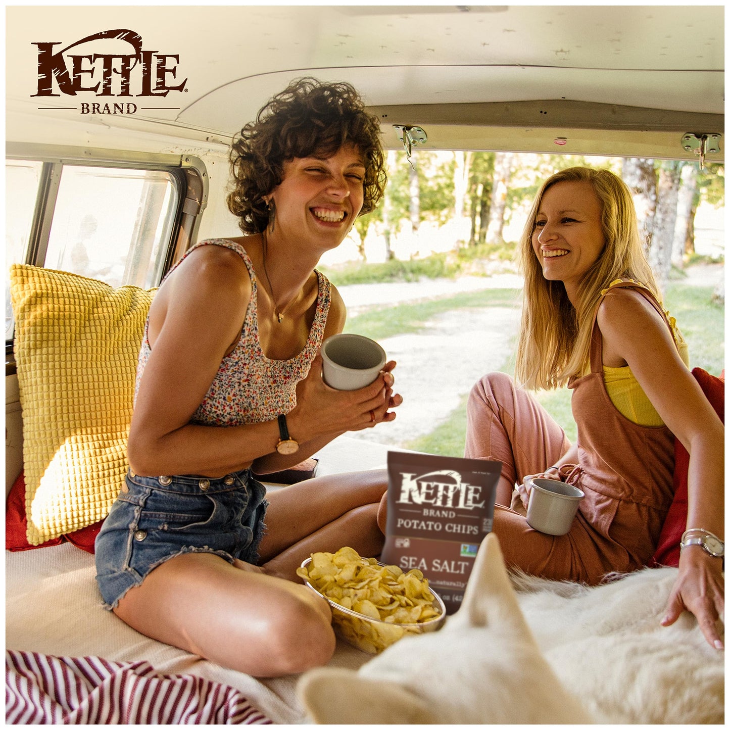 Kettle Brand Potato Chips, Sea Salt Kettle Chips, Snack Bag 1.5 Oz (Pack Of 24)