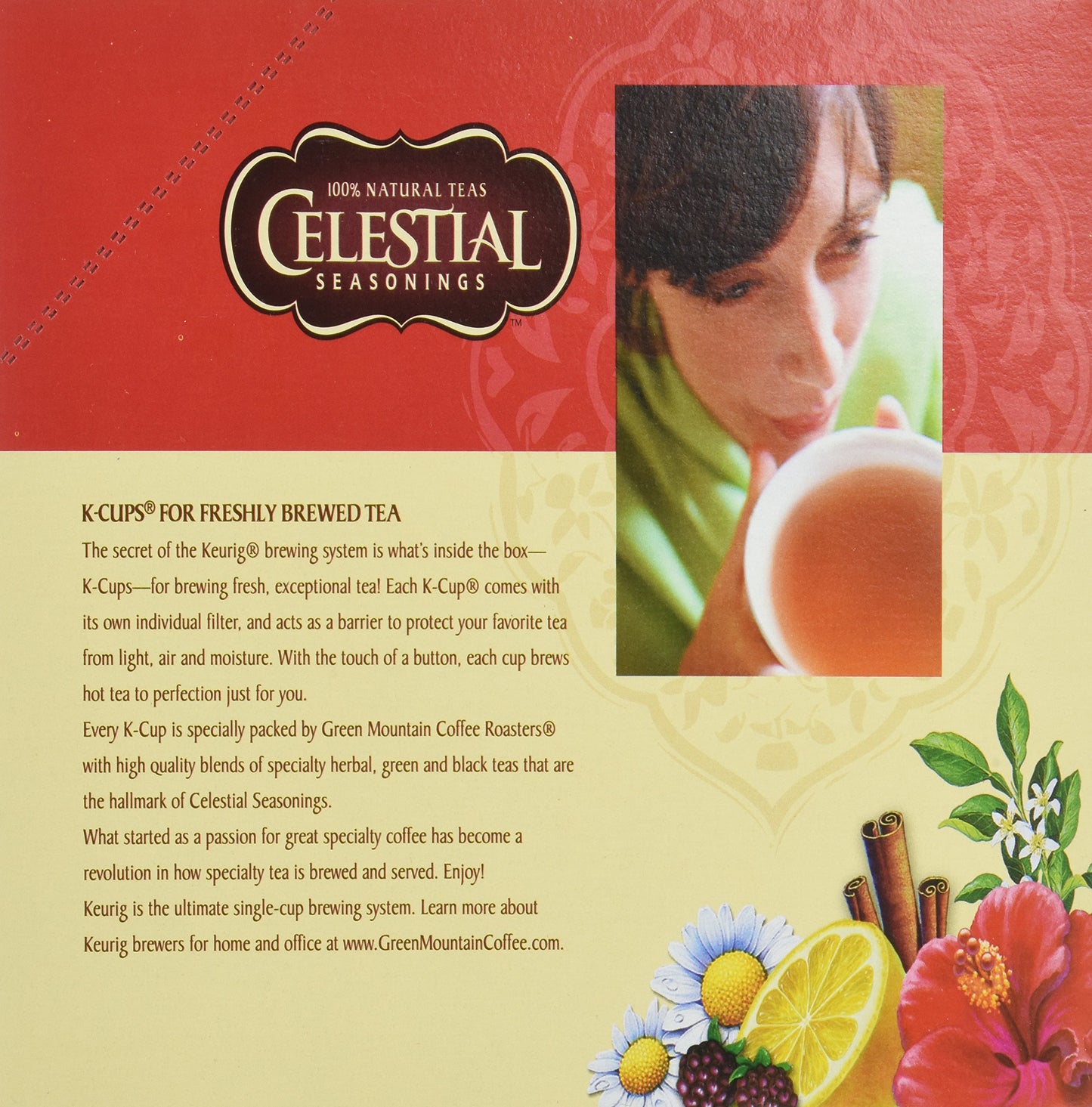 Celestial Seasonings Sleepytime Herbal Tea K Cups, 48 Count Case for Keurig malt-inspired