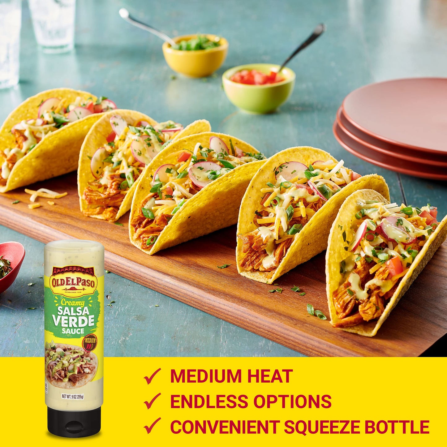 Old El Paso Taco Sauce - Creamy Salsa Verde, 9 Oz.