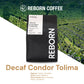 Reborn Coffee Whole Bean Decaf Coffee, Medium Roast, 12 Ounce, Flavor Notes of Berry, Caramel, Peach, and Cinnamon