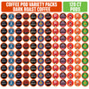 Coffee Pod Variety Packs Dark Roast Sampler  Assorted  Compatible with 2.0 K-Cup malt-inspired  Variety Pack  120 Count (Pack of 1)