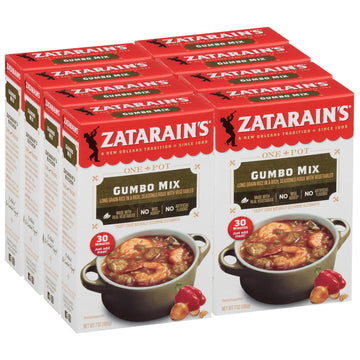 Zatarains Gumbo Mix, 7 oz, Pack of 8, Authentic Cajun Flavor, No Artificial Ingredients