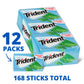 Trident Sugar-Free Chewing Gum, Mint Bliss Flavor, 14 Pieces per Pack, 12 Packs, Green, Model 12546011495