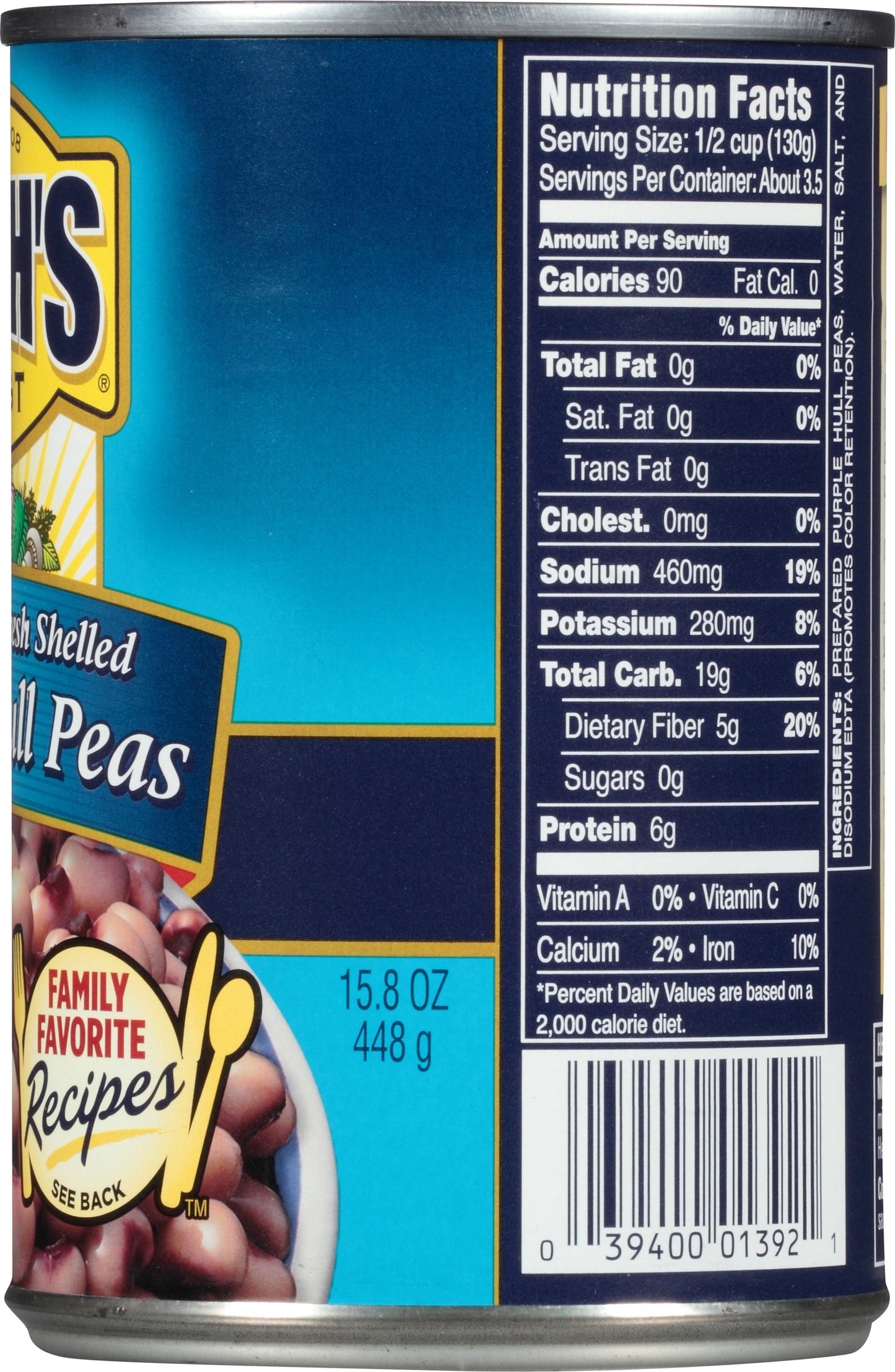 12-15.8 oz Purple Hull Peas (Pack of 2)