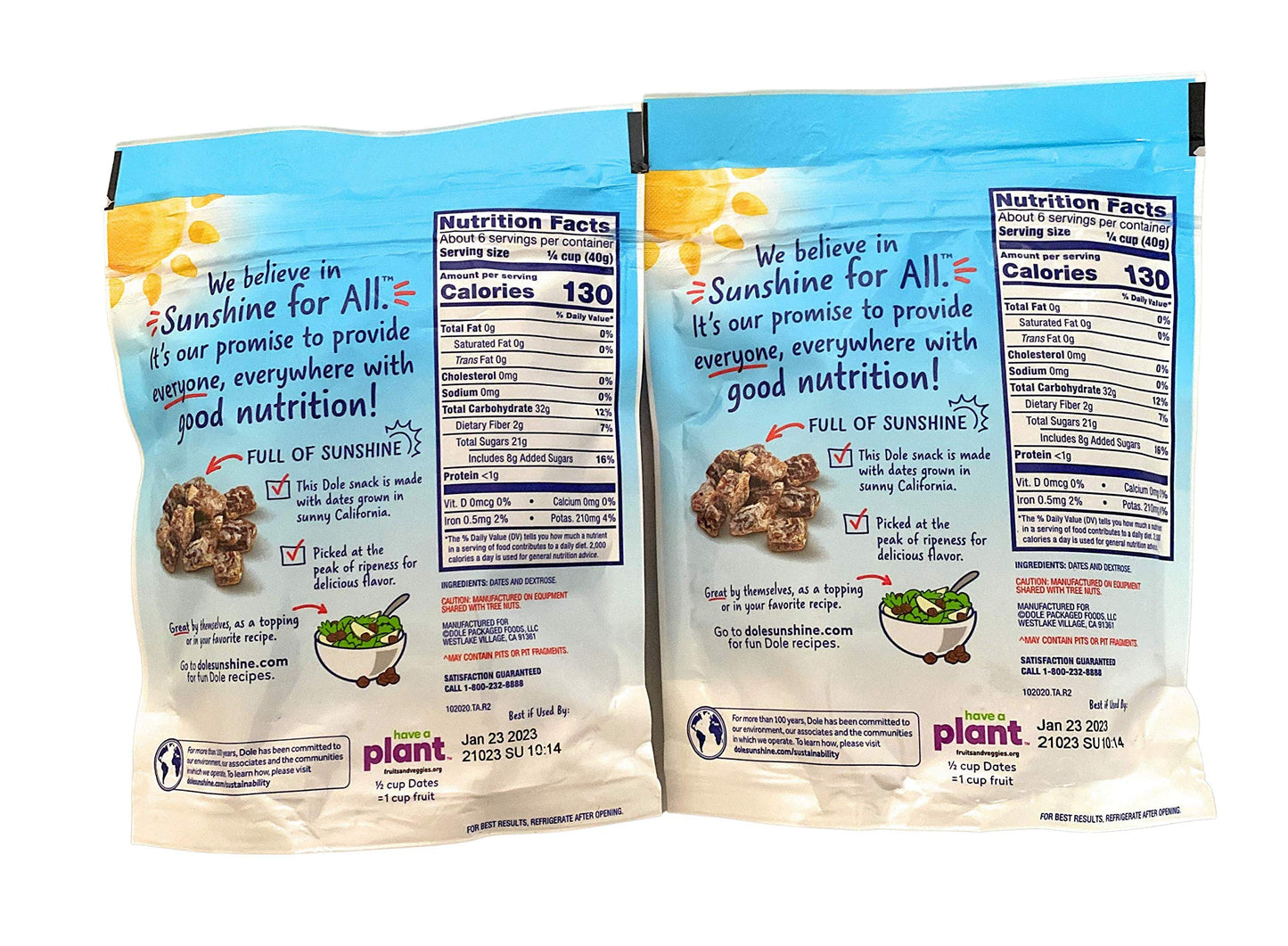 California Chopped Dates (Pack of 2)