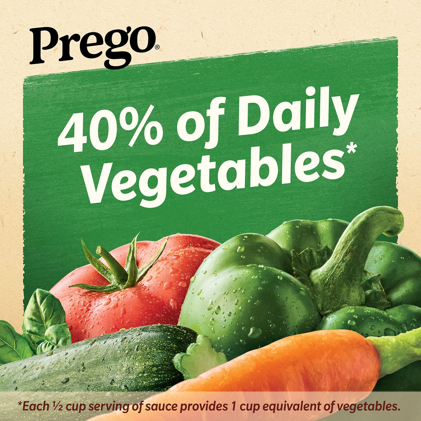 Prego Chunky Garden Combo Pasta Sauce, 23.75 Oz Jar (Case of 12)