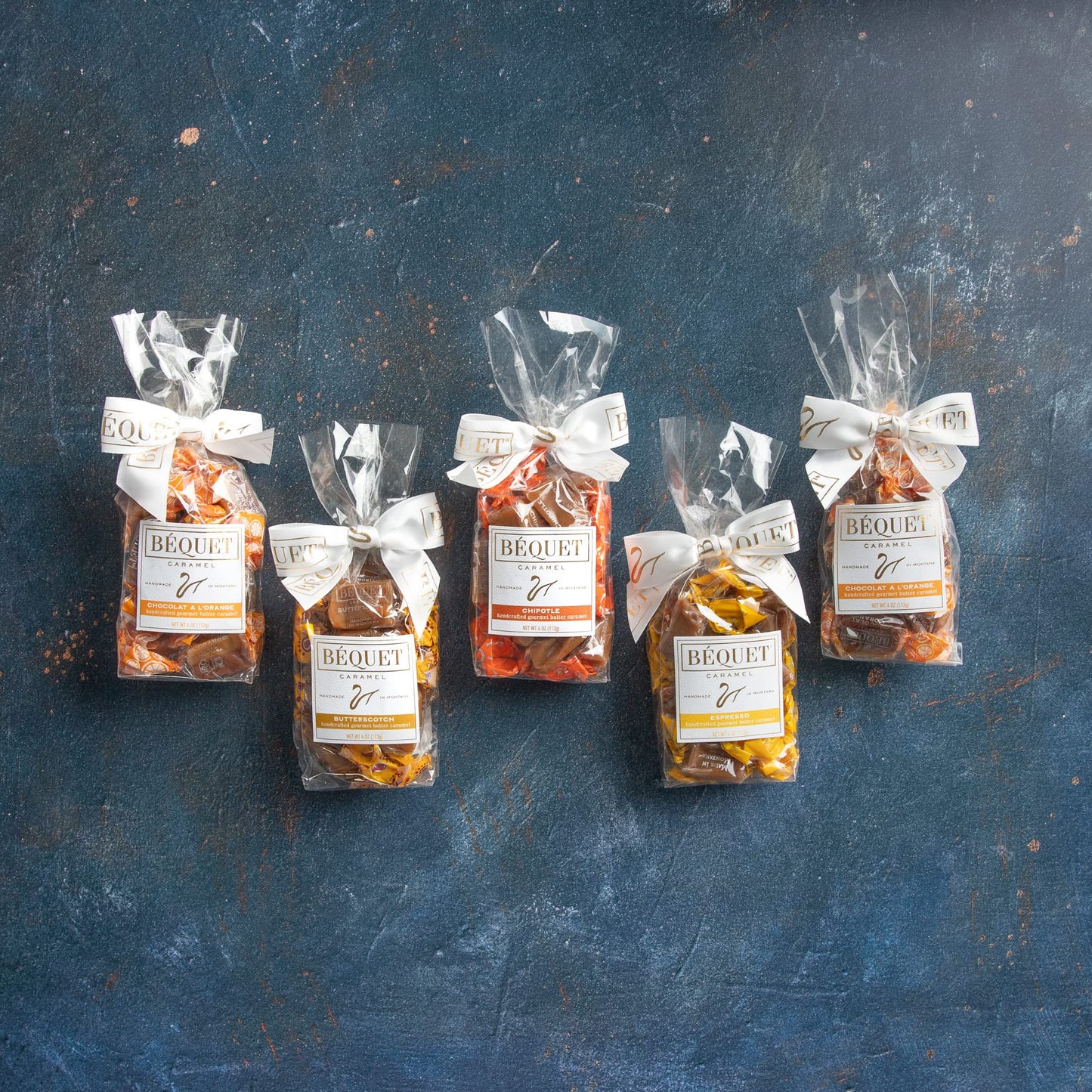 Béquet Caramel - Chipotle Caramel - Candy Individually Wrapped - Gourmet Caramel Candy - Made In Montana - Kosher (Star D) And Gluten Free - 8 Oz Gift Bag