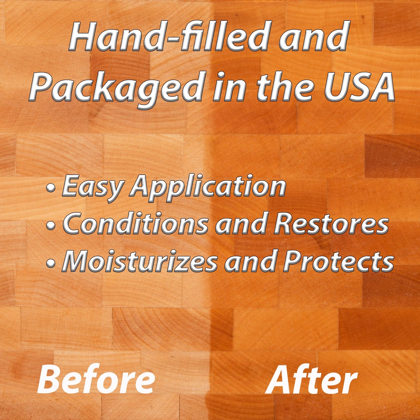 Macy's Place Wood Butter 4 fl oz - Food Grade Mineral Oil & Beeswax Cutting Board Wax Conditioner for Butcher Block & Wooden Tools
