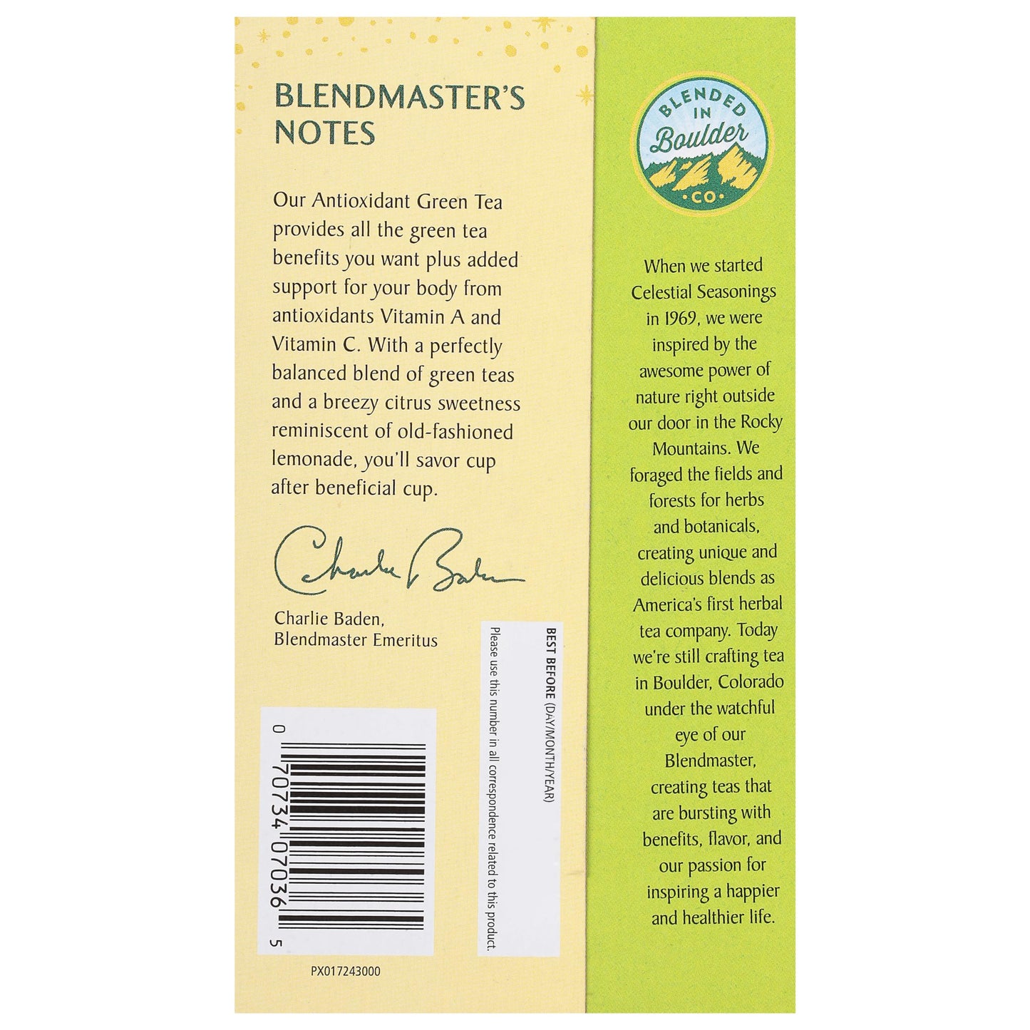 Celestial Seasonings Immune Support Green Tea 20 Tea Bags