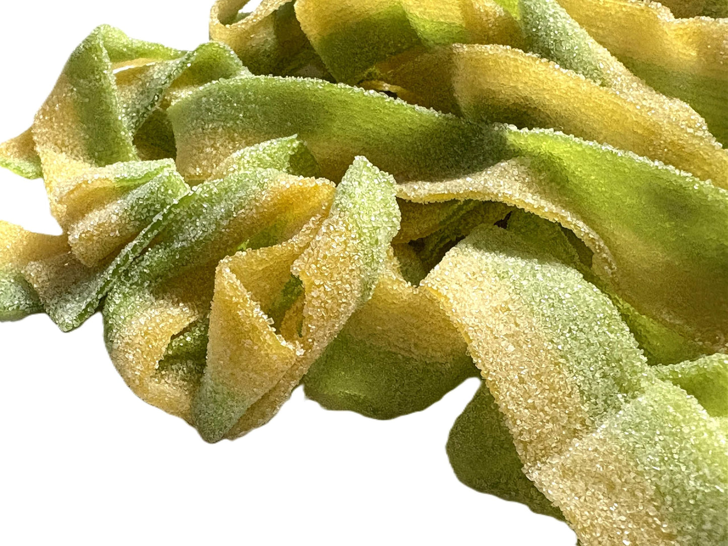 Sour Pickle Flavored Belts - 1 lb of Fresh Chewy Sugar Sanded Sweet Tart Foot Long Candy in Resealable Bag to Ensure Freshness