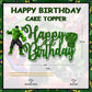 Seyal Hlk Happy Birthday Cake Topper - Durable Art Board, Vibrant Design, Model USCaketop182