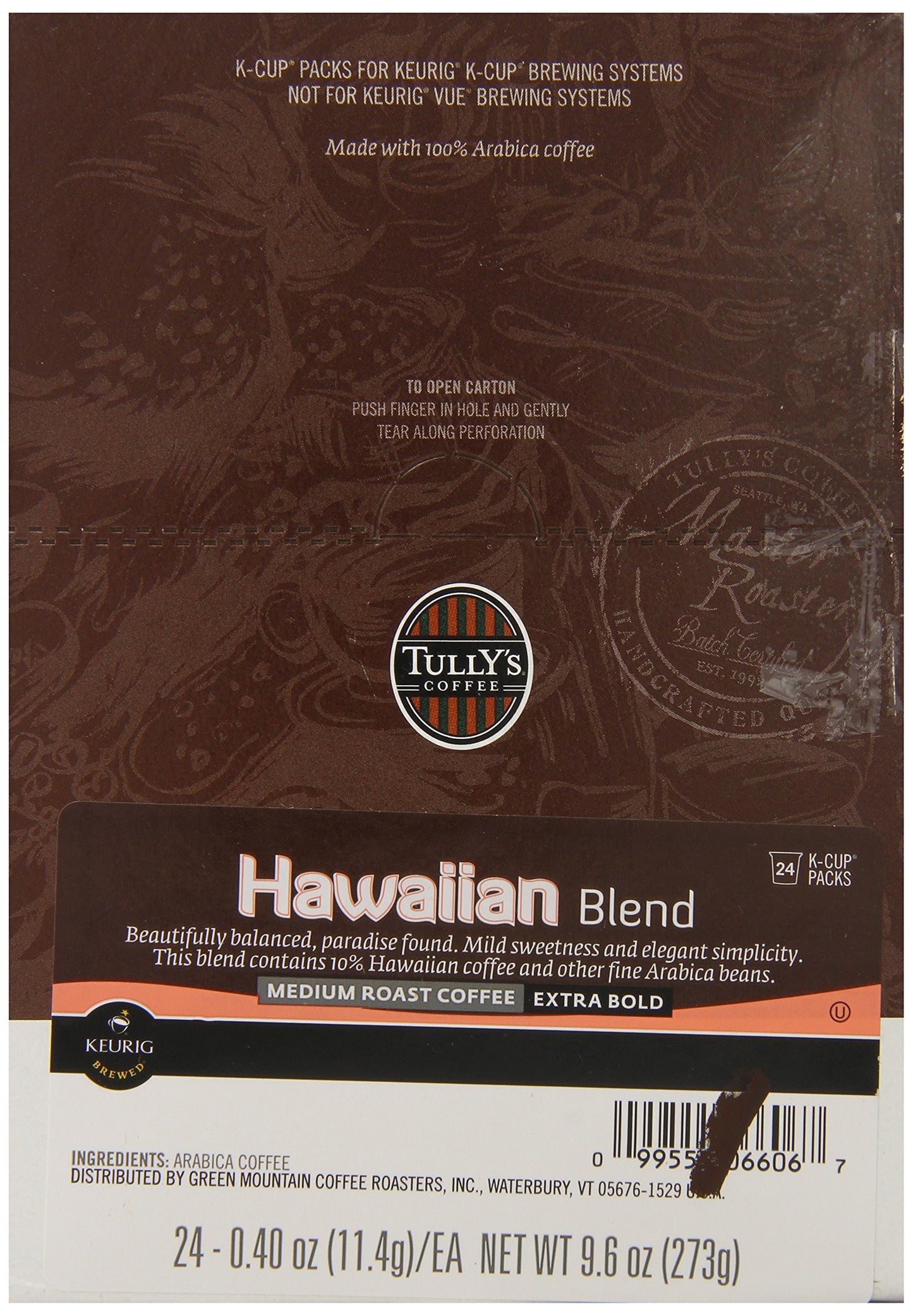 Tully'S Coffee Hawaiian Blend 48 K-Cups