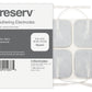 Reserv 2'' X 2'' Premium Re-Usable Self Adhesive Electrode Pads For Tens/Ems Unit, Fabric Backed Pads With Premium Gel (White Cl