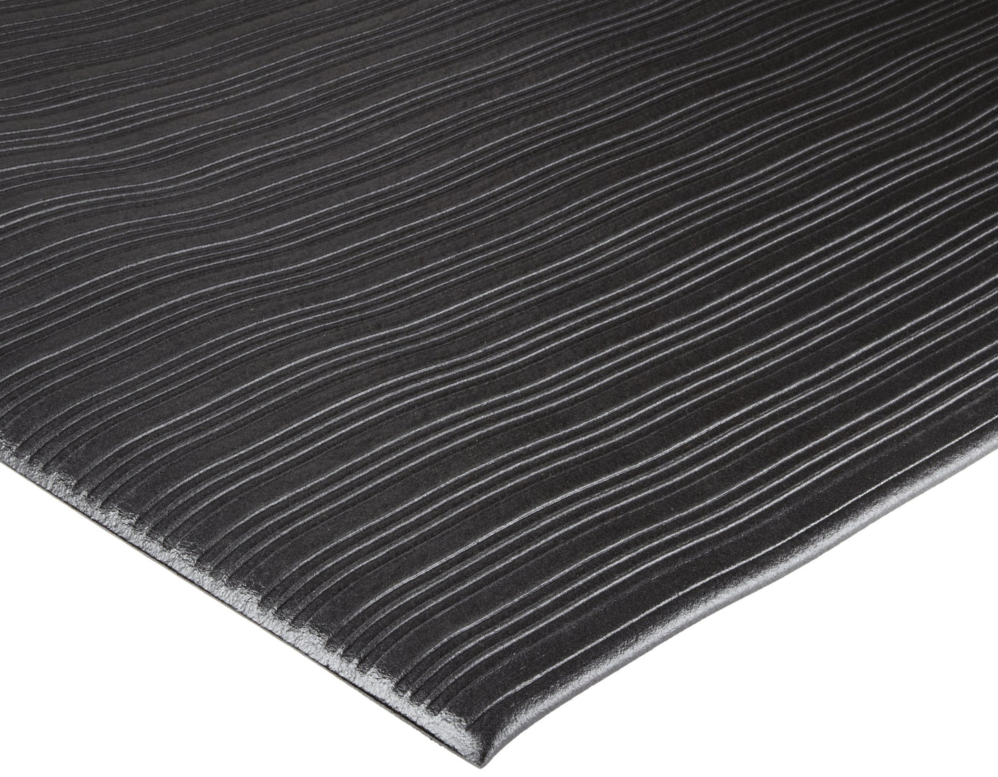 Durable Corporation Vinyl Sof-Spun Standard Anti-Fatigue Mat, For Indoors, 36'' Width X 60'' Length X 3/8'' Thickness, Black