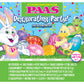 PAAS Easter Egg Decorating Kit – 9 Kits, Stickers, Glitter – 2.5 oz – Fun Family Activity – Red, Blue, Green, Yellow