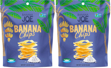 BANANA JOE Sea Salt Banana Chips, 1.65 Ounce (Pack of 2)